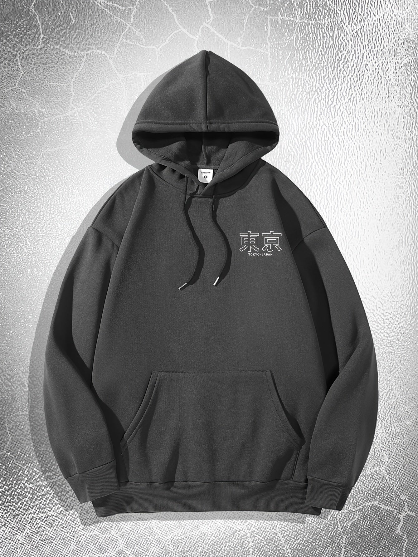 Tokyo Print Hoodie, Cool Hoodies For Men, Men's Casual Graphic Design Hooded Sweatshirt Streetwear For Winter Fall, As Gifts
