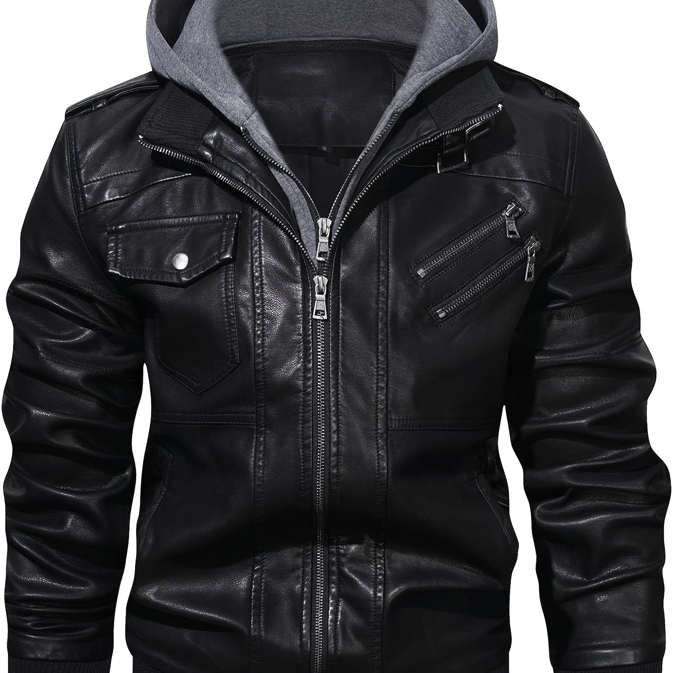 Men's Premium Jacket - Hooded, Zip-Up, Long Sleeve with Pockets | Stylish & Durable for Fall & Winter | Casual Streetwear for Men
