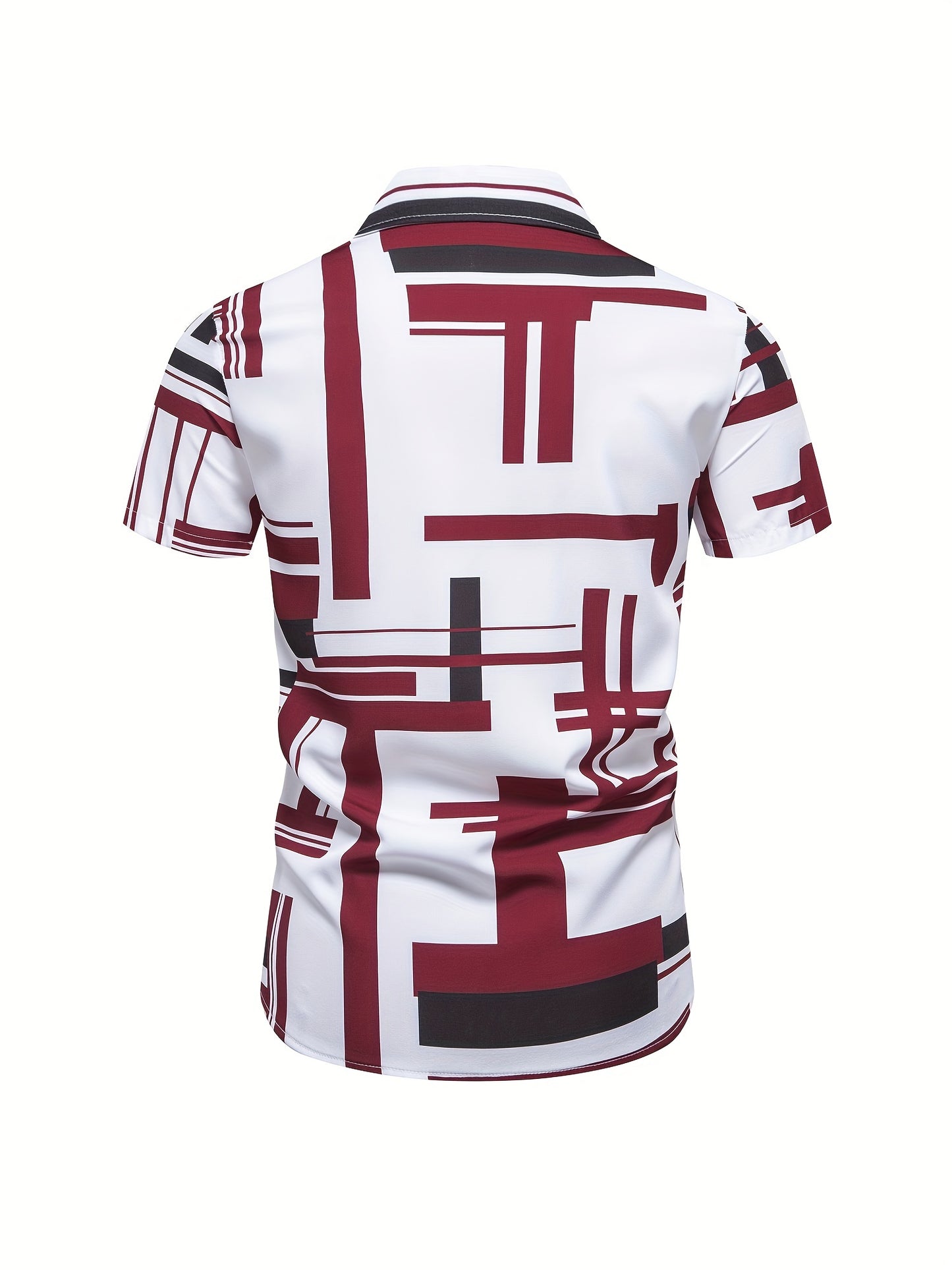 Men's Shirt, Causal Lapel Short Sleeve Shirts For Men Summer