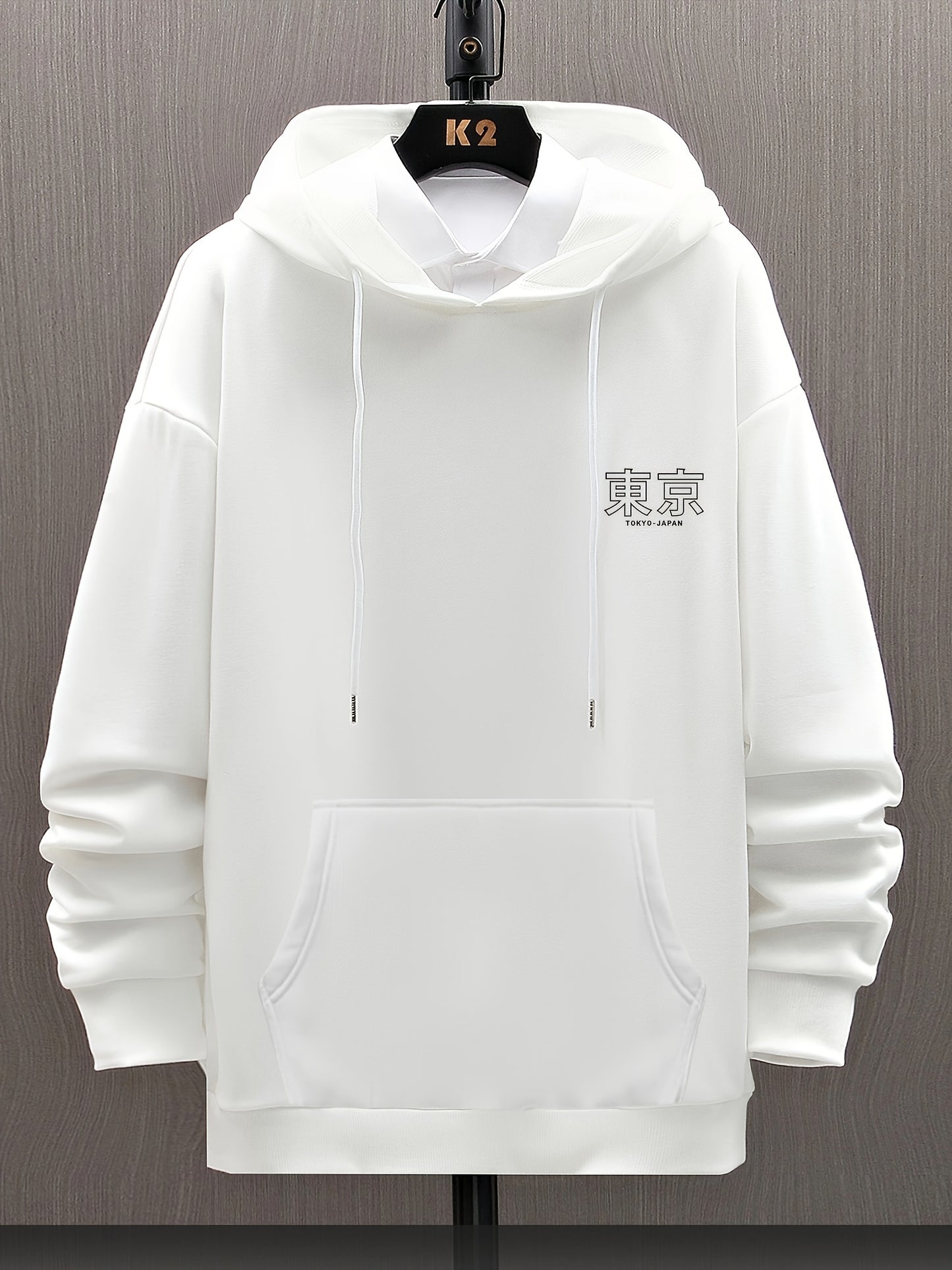 Tokyo Print Hoodie, Cool Hoodies For Men, Men's Casual Graphic Design Hooded Sweatshirt Streetwear For Winter Fall, As Gifts