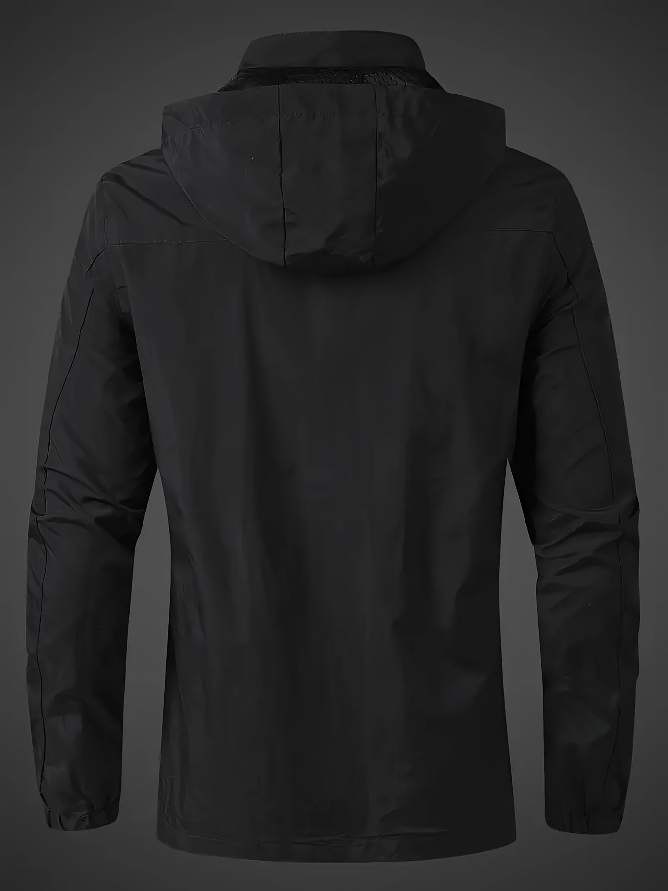 Water-Resistant Hooded Jacket for Men - Outdoor Sports Jacket for Spring and Autumn - Windproof, Breathable, and Lightweight - Ideal for Hiking, Camping, and Cycling