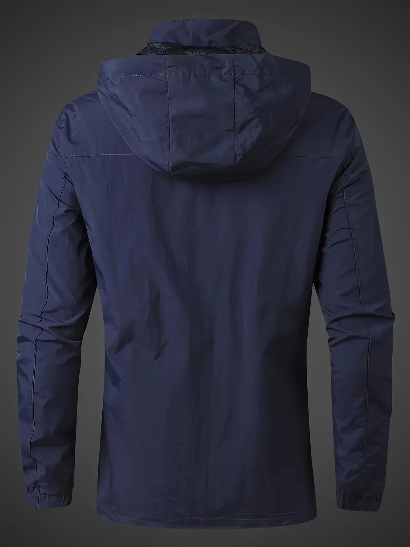Water-Resistant Hooded Jacket for Men - Outdoor Sports Jacket for Spring and Autumn - Windproof, Breathable, and Lightweight - Ideal for Hiking, Camping, and Cycling