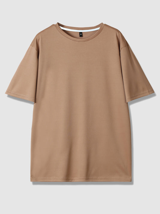 Men's Breathable Moisture-wicking Short Sleeve T-shirt - Lightweight & Quick-drying Fabric - For Spring & Summer - Ideal for Sports & Outdoor Activities - Great Gift for Men