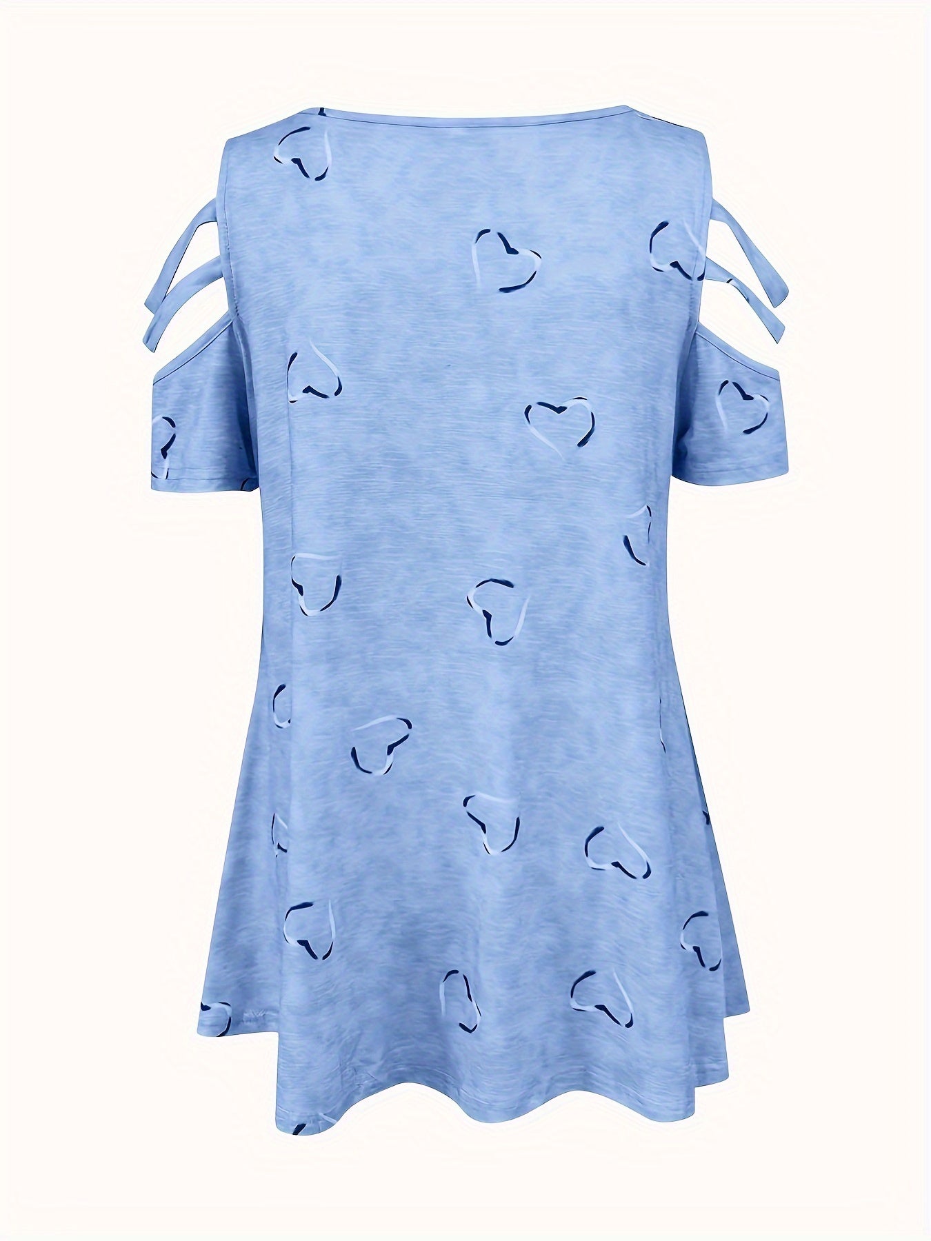 [Printed Casual T-Shirt] V-Neck Zipper Printed Women's Casual Loose T-Shirt for Women 2021 European And American Cross-Border Wish Foreign Trade