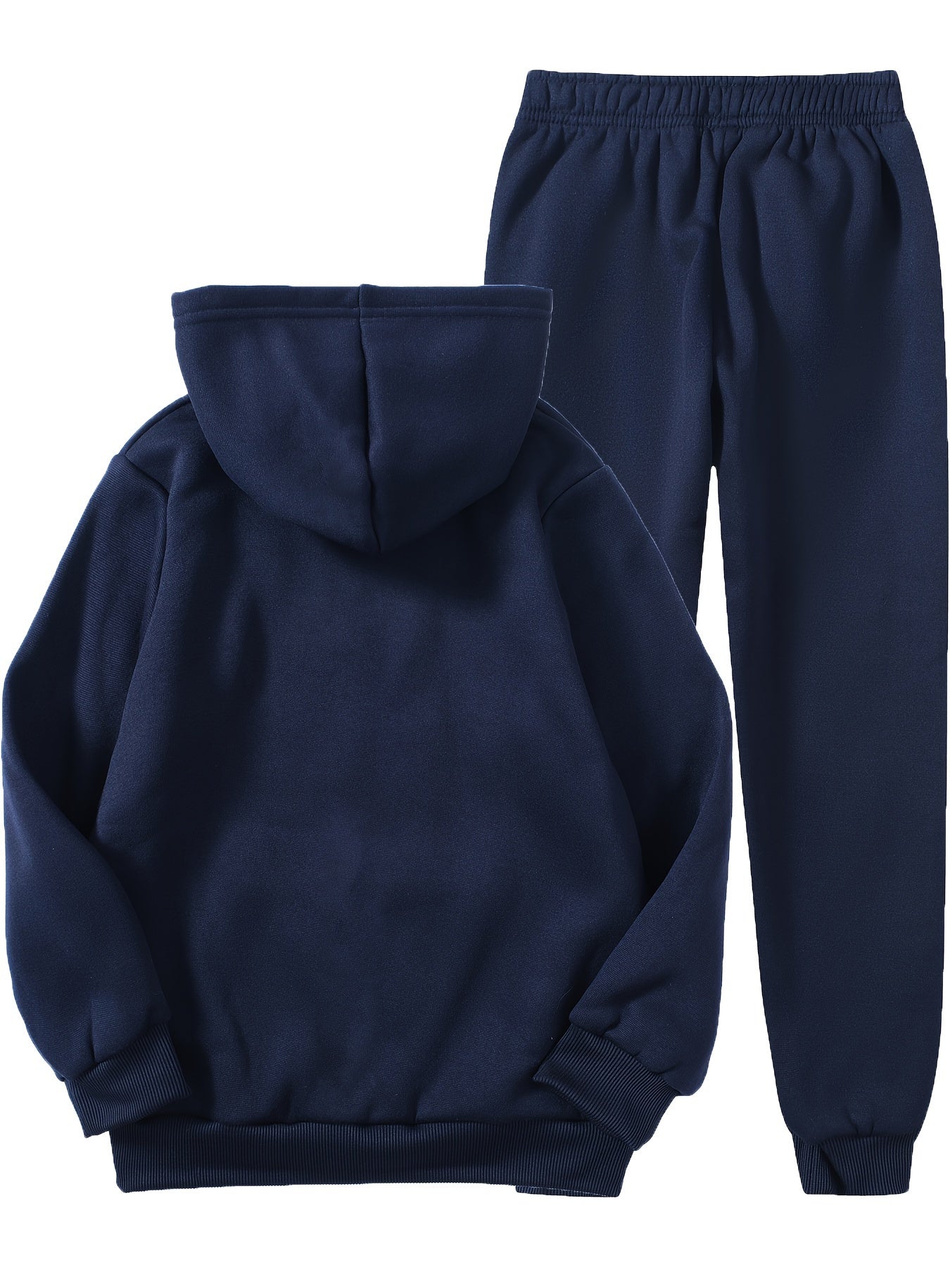 2 Pcs Boys' Built Different Letter Print Hooded Outfit Set - Hoodie & Pants Combo, Kids' Clothing, Ideal Gift for Boys
